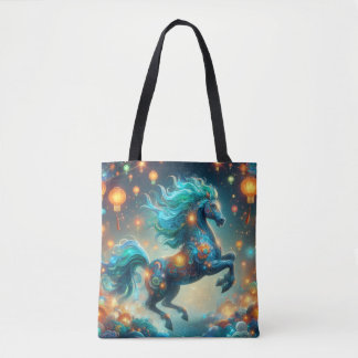 Transformationeel Teal Paard Draagtas