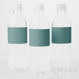 Transformationeel Teal Waterfles Etiket