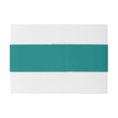 Transformative Teal Modern Contemporary Wedding Uitnodigingen Wikkel (Achterkant Voorbeeld)