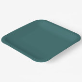 Transformative Teal  Papieren Bordje (Gebogen)