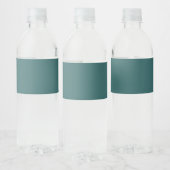 Transformative Teal  Waterfles Etiket (Flessen)
