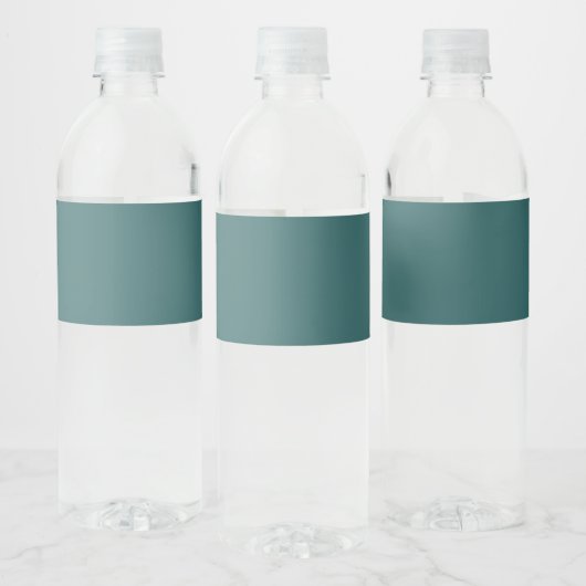 Transformative Teal  Waterfles Etiket (Flessen)