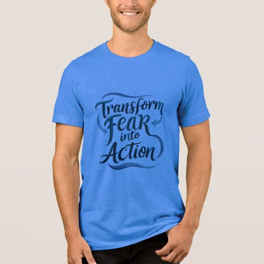 Transformeer angst in actie Tri-Blend shirt (Voorkant)