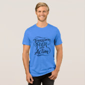 Transformeer angst in actie Tri-Blend shirt (Voorkant volledig)