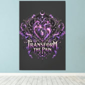 Transformeer De Pijn Canvas Afdruk (Insitu (Houten vloer))
