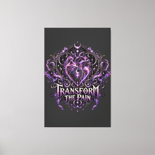 Transformeer De Pijn Canvas Afdruk (Voorkant)