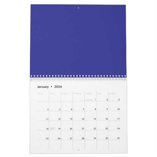 Transformeer uw ruimte met een verbluffende blauwe kalender (Jan 2026)