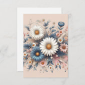 Transformeer uw ruimte met Elegant Daisy Floral Bedankkaart (Voorkant / Achterkant)