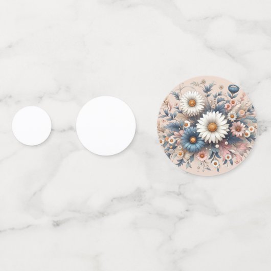 Transformeer uw ruimte met Elegant Daisy Floral Confetti (Voorkanten)