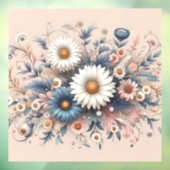 Transformeer uw ruimte met Elegant Daisy Floral Raamsticker (Vel 3)