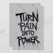 Transformer la douleur en invitation à l'alimentat (Devant / Derrière)