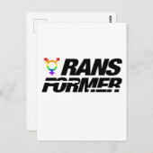 Transformer | Transgender Pride Briefkaart (Voorkant / Achterkant)