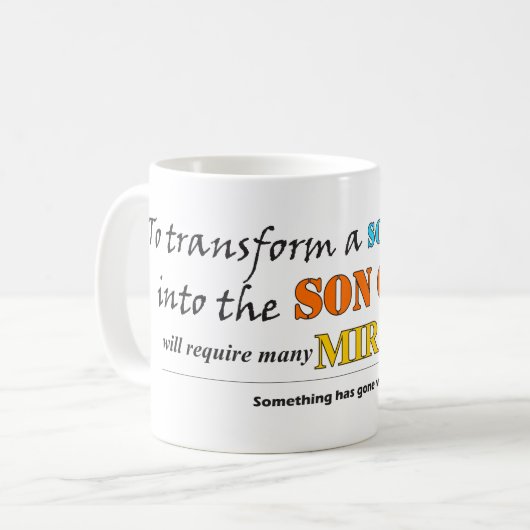 Transformer un fils de l'homme Miracle Mug (Devant gauche)