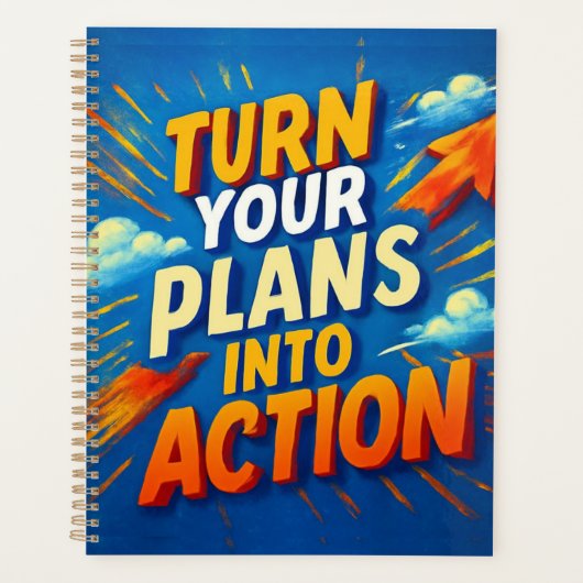 Transformez vos plans en action - Planificateur mo (Devant)