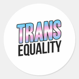 Transgelijkheid Ronde Sticker