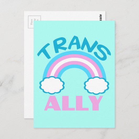 Transgender Ally Briefkaart (Voorkant / Achterkant)