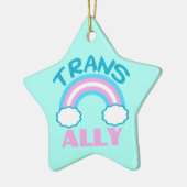 Transgender Ally Keramisch Ornament (Links)