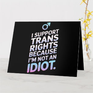 Transgender Ally Trans Pride Flag Support Kaart