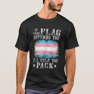 Transgender als deze vlag je aanvalt t-shirt