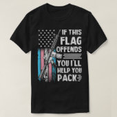 Transgender als deze vlag je schendt AR15 Pistool T-shirt (Design voorkant)