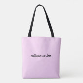 Transgender Beauful Rainbow Tote Bag (Achterkant)