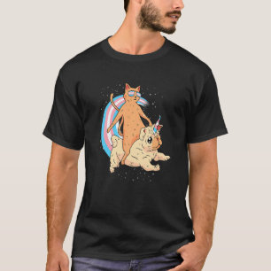 Transgender Cat Trans Pride Pug Transseksuele Vlag T-shirt