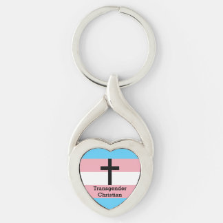 Transgender Christelijke Pride Button Sleutelhanger
