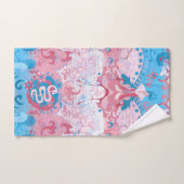 Transgender Dragon Damask - Trans Pride Flag Kleur Bad Handdoek (Handdoek)