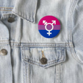Transgender en Bi+ Pride Flag Button (In situ)