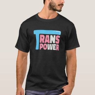 Transgender Equal Power Transsexual Flag Lgbt Tran T-shirt