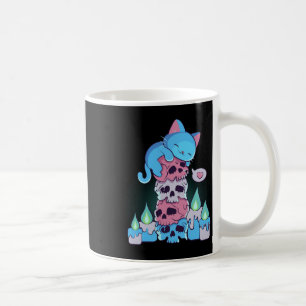 Transgender esthetische Kawaii kat op subtiele sch Koffiemok