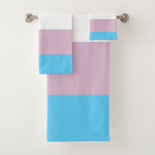 Transgender Flag Bath-handdoekset Bad Handdoek (Insitu)