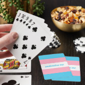 Transgender Flag Customized Pokerkaarten (Insitu)