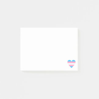Transgender Flag Heart Post-it® Notes