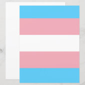 Transgender Flag Papier (Voorkant / Achterkant)