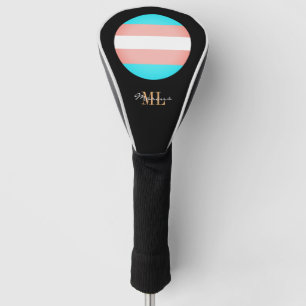 Transgender Flag & Pride golfing monogrammed/LGB Golfheadcover