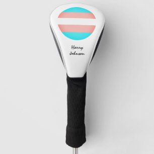 Transgender Flag & Pride golfing monogrammed /LGBT Golfheadcover