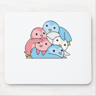 Transgender Flag Pride Lgbtq Cute Penguin Muismat