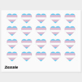 Transgender Flag Stickers (hart) (Vel)