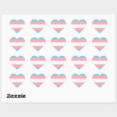 Transgender Flagge Hart Sticker (Vel)