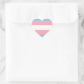 Transgender Flagge Hart Sticker (Tas)