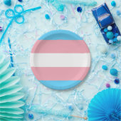 Transgender Flagge Papieren Bordje (Feest)