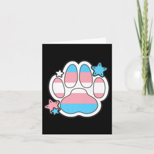 Transgender Furry Paw LGBTQ maand Gay Rights Pride Kaart
