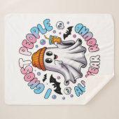 Transgender Grappig Halloween - Ik Spook Mensen Sherpa Deken (Voorkant (horizontaal))