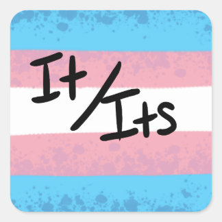 Transgender Het/zijn Persoonsvorm Sticker