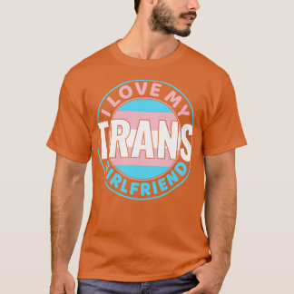 Transgender Ik hou van mijn Trans Vriendin LGBT T-shirt