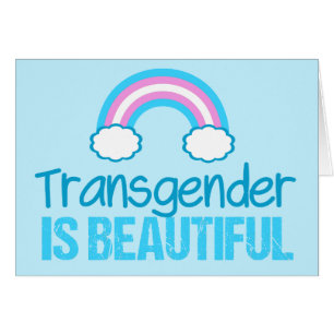 Transgender is een prachtig Wenskaart