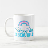 Transgender is een prachtige regenboog koffiemok (Links)