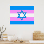 Transgender Jewish Pride Flag Poster (Keuken)