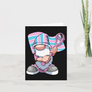 Transgender Lacrosse Speler LGBT-Q Gnome Trans Pro Kaart